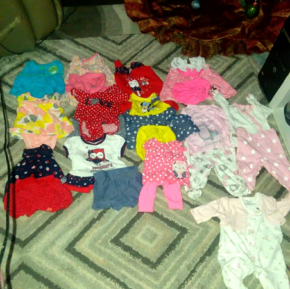 newborn 0-3m 2 piece outfits  girl